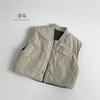 Chaleco de Algodón Reversible 2025 Invierno Nuevo Estilo para Niños y Niñas, Chaleco a Cuadros para Niños Pequeños y Medianos, Chaleco Cálido, Estilo Coreano de Moda