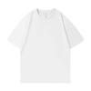 Camisetas Personalizadas de Manga Curta para Homens, Cor Sólida, Gola Redonda, Soltas, Casuais, Versáteis Tops Femininos, Podem Ser Impressos com Logo, Exportação Atacado