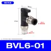 Válvula Esfera Micro Mini Bvc-4 Válvula Manual de Alavanca Única Bvl-6 Interruptor Pneumático Bvlc6-M5 Válvula Manual para Tubo de Ar