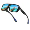 Gafas de Sol Transfronterizas con Pintura Elástica, Montura Grande, Protección UV, Gafas de Ciclismo, Gafas de Sol Deportivas Polarizadas para Exteriores Europeas y Americanas, para Conducir