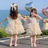 Vestido de verão para meninas, estiloso novo vestido de bebê 2026, vestido de bolo de lantejoulas infantil de princesa