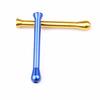 Tubo de Metal de Sucção para Vaso Sanitário Mais Vendido Mini Garrafa de Rapé de Metal de Liga de Alumínio Garrafa de Rapé Reta Portátil