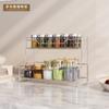 Estante de baño de acero inoxidable, sin perforaciones, multifuncional, para dormitorio, cocina y escritorio.