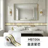 Venta al por mayor transfronteriza de zoclo autoadhesivo, zoclo grueso con apariencia de mármol, moldura para alféizar de ventana y pegatinas de pared impermeables que imitan azulejos cerámicos.