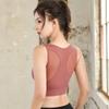 Sujetador Deportivo de Malla sin Aros, Secado Rápido, a Prueba de Golpes, Fitness, Yoga, Sujetador Deportivo para Correr, Chaleco, Copa Completa para Mujer