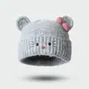 Chapéu de Tricô Fofo de Gato Cartoon Estilo Japonês para Mulheres, Chapéu Doce de Estudante para Outono e Inverno Que Faz o Rosto Parecer Menor, Gorro Quente
