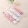 Brocha de Silicona Suave de Doble Punta Tipo Untar para Mascarilla Facial, Brocha Limpiadora Facial y Base de Maquillaje, Brocha Especial para Mascarilla de Barro Spa