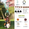 Kit de Materiais para Sino de Vento Criativo com Casca de Fruta Natural DIY Enfeite para Pendurar no Carro Artesanato Pai e Filho Sino de Sementes Bolsa Pingente