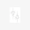 Adesivos de Tatuagem Linha Sol e Lua Transfronteiriços Estilo Ins de Alta Qualidade Nicho Simples Pequeno Fresco Adesivos de Tatuagem para Clavícula