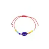 Nueva Joyería Transfronteriza Pulsera de Concha Colorida Ojo de Gato de Vidrio Popular Alta Calidad Galvanizado Souvenir de Viaje Regalo Hecho a Mano