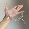 Collar de Perlas Huecas con Borla Estilo Francés para Mujer, con un Sentido de Elegancia, Lujo Ligero de Nicho, Sensación Exquisita y de Alta Gama, Adecuado para Vestidos, Cadena para Clavícula