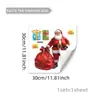 Nuevas Pegatinas Decorativas de Ventana de Santa Claus para Ventanas, Escaparates, Puertas de Cristal, Decoración del Hogar, Pegatinas Electrostáticas de Doble Cara Visibles
