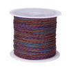 3-15 hebras de hilo de color mágico hebras de cuerda trenzada dorada cuerda para la mano colgante de joyería diy pulsera cuerda trenzada 3 hebras de cuerda de color mágico