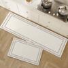 Tapete para Piso de Cocina Estilo Wabi-Sabi, Antideslizante, Resistente al Aceite, Limpiable con Trapo, Tapete para Pies sin Lavado, Absorbente de Agua, Absorbente de Aceite, Tierra de Diatomeas, Alfombra Resistente a Manchas
