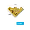 Acessórios de Decoração para Portas em Aço Inoxidável, Flor de Canto em Formato de Morcego para Portão de Pátio, Placa de Cobertura de Flor de Orquídea Borboleta para Canto de Borda de Porta de 90 Graus