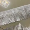 Borla Decorativa para Camión de 10 cm con Borde Dorado Estilo Barba de Dragón Recta Adorno de Flecos para Ropa Accesorios para Ropa Borla de Encaje para Borde de Cortina