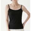 Modal Preto Tira Pequena 2025 Nova Camisa Roupa Íntima Top Básico Feminino Sem Mangas
