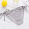 Calcinhas de Renda, Calcinhas Transparentes Ultra-Finas Femininas com Cadarço e Renda Vazada de Cintura Baixa