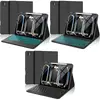 Adecuado para iPad Tablet Pro 11 pulgadas M4 Funda Protectora Teclado Bluetooth Táctil Retroiluminado Ranura para Lápiz Funda de Cuero Transfronterizo
