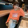 Novedad Primavera y Otoño 2026 Tops Casuales de Moda para Niños Medianos y Grandes, Camiseta de Manga Larga con Cuello Redondo de Dibujos Animados de Algodón Puro para Niñas