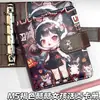 Nuevo M5 Cuaderno de Hojas Sueltas Marrón para Anotaciones Chicas Cool Hebilla Magnética Cuaderno de Moda Cool Dibujos Animados Sp Girl Álbum de Tarjetas