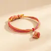 Pulseira de Corda Colorida do Festival do Barco Dragão Corda Vermelha Tecida à Mão Infantil Bebê Pequeno Zongzi Corda de Mão Presente de Lote Festival de Maio