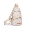 Casual Travel Lightweight Chest Crossbody Bolsa Moda Chest Bag Feminino Cross-border New Letter PU Leather Simples Bolsa de Ombro