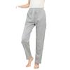 Calça de pijama de algodão de malha dupla face bolso duplo faixa de borracha cintura calça única calças ar condicionado quatro estações vestível m-xxl
