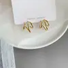 Design de Nicho Senso Abstrato Brinco de Orelha Agulha de Prata s925 Celebridade da Internet Temperamento Senso Avançado Tarraxas de Orelha Brincos Versáteis para Mulheres