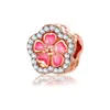 Accesorios para Collar DIY de Flor de Oro Rosa Estilo Pastoral Transfronterizo Cuentas Sueltas Cuerda Trenzada Joyería Regalo de Vacaciones
