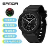 Reloj Sanda para niños, explosivo, colorido, fotoelectrónico, de cuarzo, resistente al agua, informal, para hombres y mujeres, ideal para estudiantes.