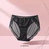 """Doces Produtos Privados"" Calcinhas de Cetim com Renda e Fenda Alta Sexy para Mulheres Novo Produto 2027 Calcinhas de Renda com Tule Transparente em Triângulo para Mulheres"