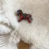 Broche de Tela del Año del Zodiaco con Diseño de Caballo Pequeño, Broche de Moda de Lujo de Alta Gama, Accesorio de Moda de Diseño de Nicho para Mujeres