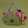 Bolsa Pequena de Mão Casual Xadrez Fresca Ultraleve Nova Moda Feminina Grande Capacidade Leve para Sair Compras Bolsa de Ombro Único Transversal