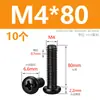 Tornillos M2M3M4M5M6M8 Negros de Acero Inoxidable 304, Tornillos de Cabeza Redonda Phillips, Tornillos para Máquina de Cabeza Plana Zincados Negros