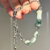 Pulseira Degradê Estrela e Lua Borboleta de Luxo Leve Mais Vendida para Mulheres, Novo Design de Nicho Estilo Chinês, Colorida Versátil para Estudantes e Melhores Amigas