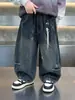 Pantalones vaqueros para niño, colección primavera/otoño, nuevo estilo 2026, con colgante de estrella de cinco puntas, pantalones de moda, pantalones largos de otoño para niños, pantalones casuales