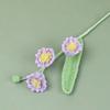 Flor de Ganchillo Tejida a Mano Lirio de los Valles Flor Falsa Adornos de Escritorio Venta al Por Mayor DIY Regalo para el Día del Maestro Producto Terminado Transfronterizo