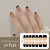 Adesivos para Manicure em Gel Sem Luz de 14 Dedos Popular na Temu Transfronteiriça Adesivos de Unha à Prova d'Água de Longa Duração