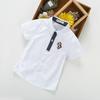 Camisa Blanca de Manga Corta para Niño Fábrica en stock Abrigos Blancos de Manga Corta para Niños Camisa de Verano para Bebé