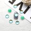 Diamantes redondos de moca de 8 mm para decoración de uñas, nuevos accesorios para decoración de uñas, diamantes de imitación de cristal planos de fantasía de color caramelo súper llamativos.