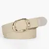 Cinturón Tejido para Mujer, Paja de PP Elástica Hebilla Redonda de Aleación Cinturón de Cintura Decorativo, Cinturón Elástico Casual Vintage al por Mayor
