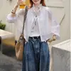 Jaqueta Curta Leve para Mulheres 2026 Verão Nova Estilo Coreano Solta Versátil Petite Roupa Exterior Proteção Solar Top Item Quente