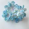Flor Simulada Borde Quemado Cabeza de Flor de Hortensia Simulada Quemada Hortensia Flor Artificial Cabeza Sombrero de Paja Accesorios Horquilla Cabeza de Flor Flor de Seda Flor Flor Flor Adornos