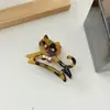 Pinza para el Cabello de Acetato de Gato Lindo para Niña con Diamantes Huecos Dibujos Animados Pinza de Agarre Nuevo Coreano Pinza de Tiburón Accesorios para el Cabello para Mujeres