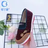 Zapatos de Tela Estilo Nuevo para Mujer Estilo Old Beijing para Exportación, Zapatos sin Cordones de Lona con Suelas de Colores, Lentejuelas Bordadas, Adecuados para Madres de Mediana Edad y Mayores, En Stock