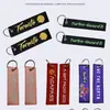 Chaveiro Bordado Tira de Tecido Estilo Étnico Padrão DIY Chaveiro Bordado Pingente de Bolsa Ano do Coelho Tecido Bordado Etiqueta de Tecido Fábrica