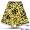 Tecido de Algodão com Estampa Africana Wax-Dyed em Estoque, Tecido Estampado Tendência de Alta Qualidade para Calças
