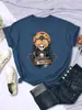 2025 Nova Camiseta de Manga Curta para Homens e Mulheres de Halloween Gola Redonda Estampada Casual Manga Curta
