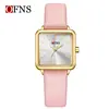Reloj de Cuarzo Oufani para Commuter con Caja de Aleación, Elegante Reloj para Mujer, Resistente al Agua 30m, Alta Estética, Reloj de Pulsera Cuadrado para Mujer